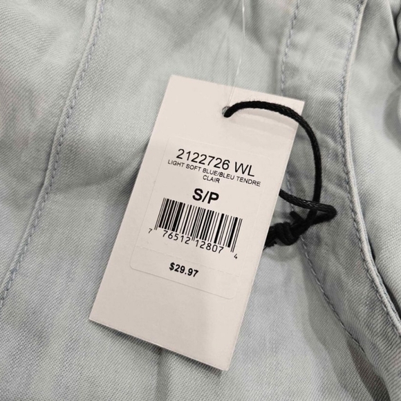 Devoted Light Wash Linen Tencel Jogger Lounge Pants. SMALL. New With Tags. - Picture 7 of 8